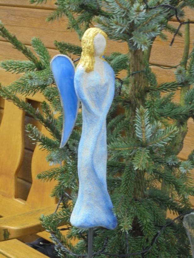 Engel blau/gold, klein